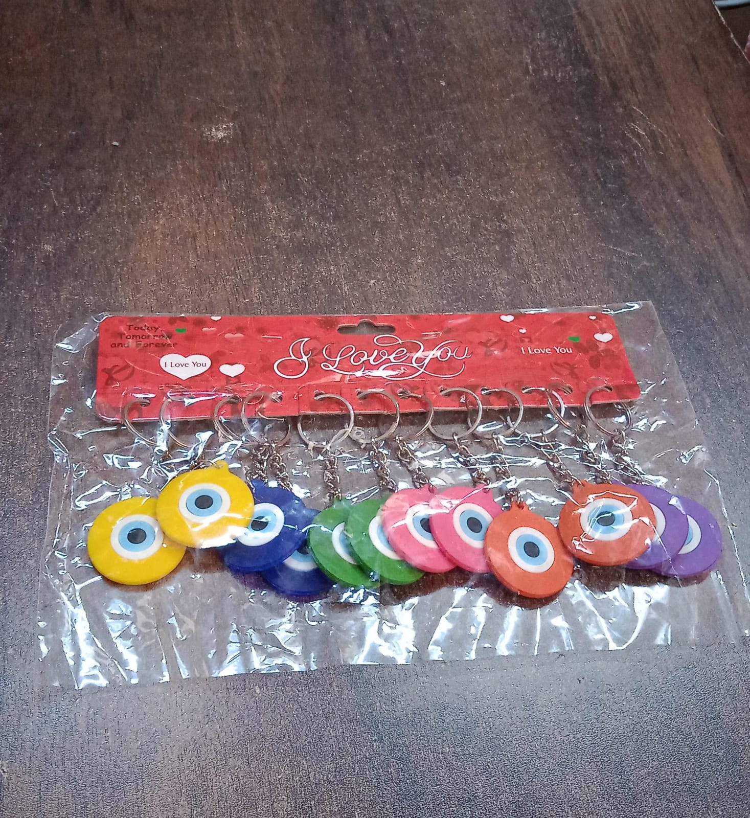 Evil Eye Rubber  Silicone Keychain (12 Pcs Set  Mix Color) Evil Eye Rubber  Silicone Keychain (12 Pcs Set  Mix Color)